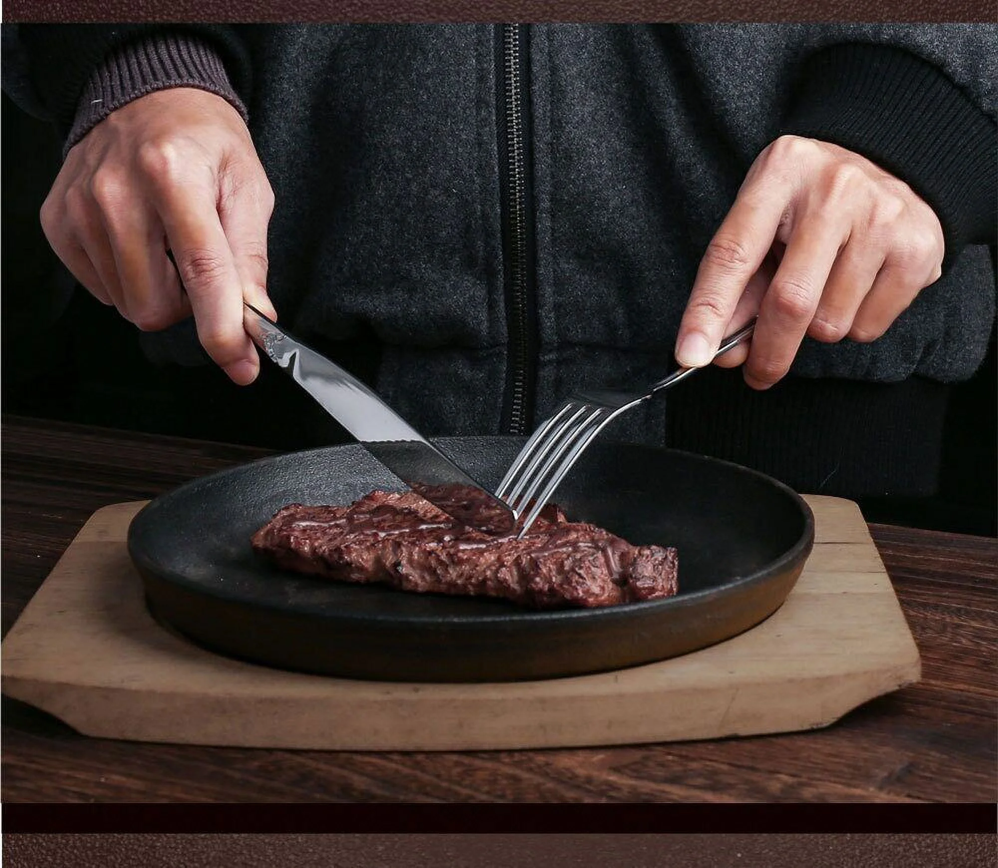 24pcs Cutlery Set Gold Dinnerware Spoon Dinner Silverware Tableware Gifts