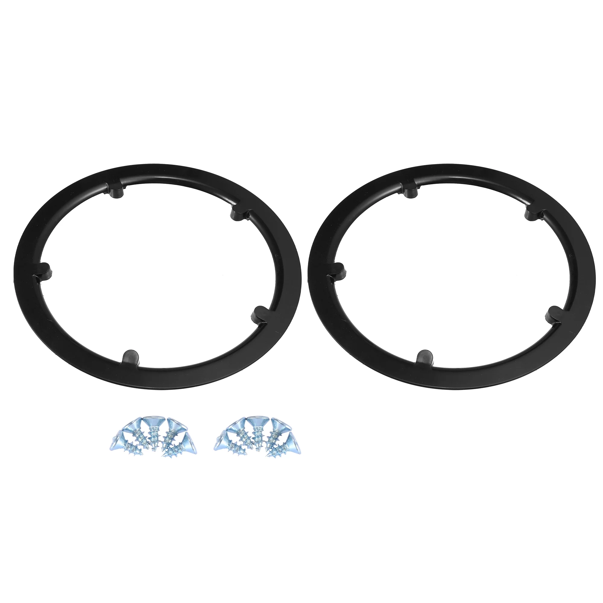 Unique Bargains 2 Pcs 52 Teeth 10.6cm 5 Holes Bicycle Bike Crankset Chain Wheel Cover Protector Chain Wheel Protective Cover Black