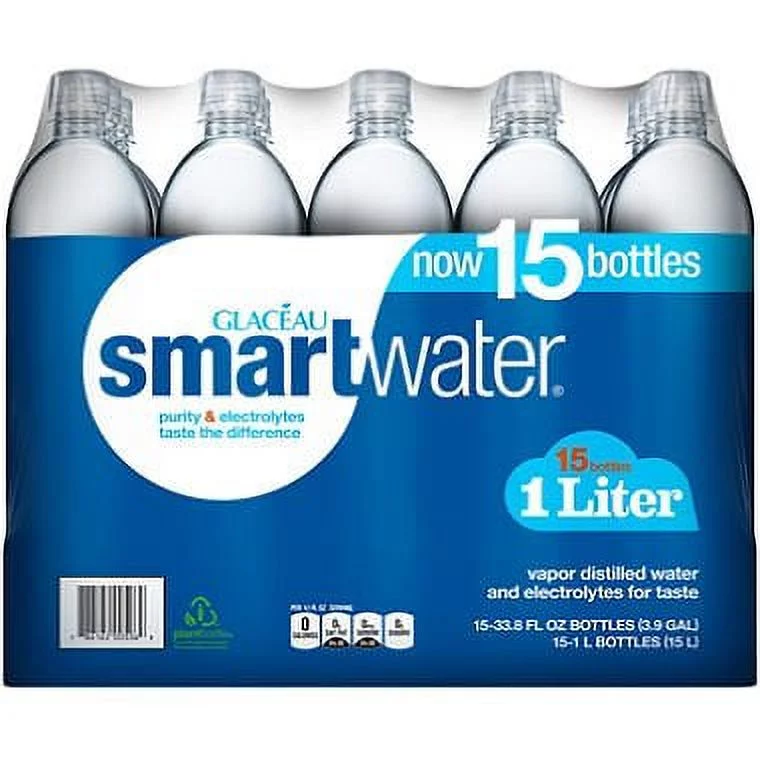 Glaceau SmartWater Water (1 L bottles, 15 pk.) ES