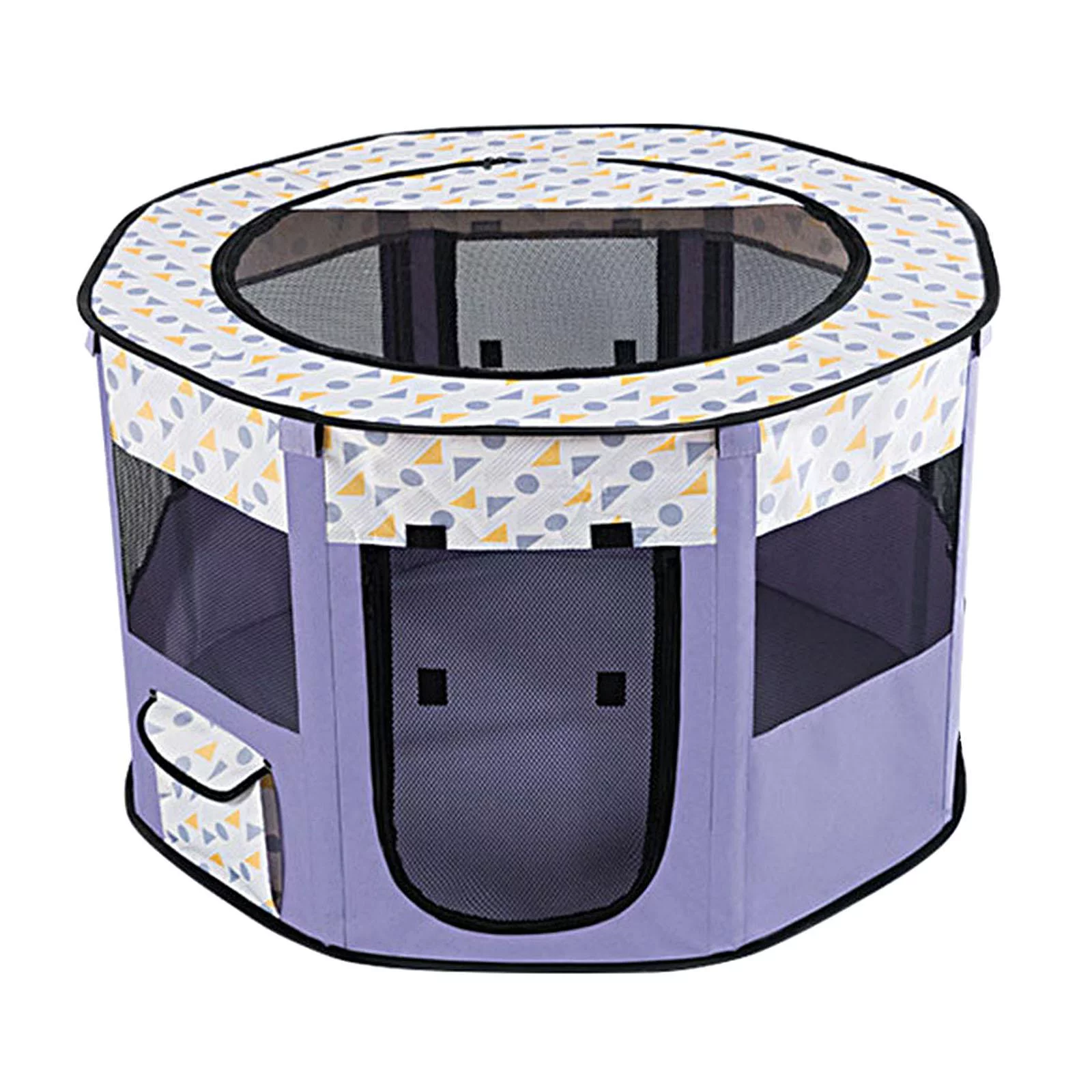 Portable Foldable Playpen indoor and outdoor Camping Play Exercise Small Dogs Kennel Mesh Cage Rabbit Tent House with Zipper Cover