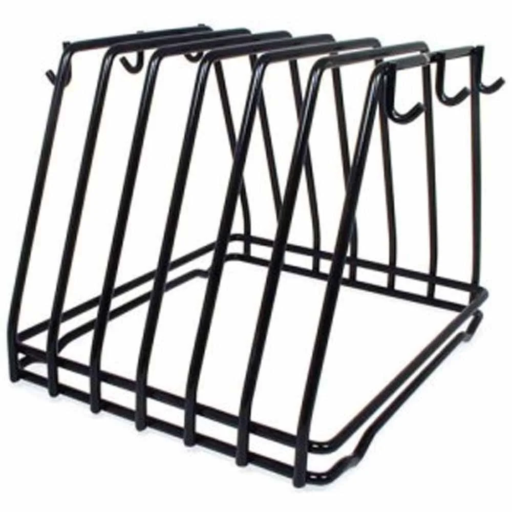 Adcraft CBR-6BK 6 Slot Black Cutting Board Rack