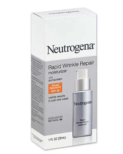 Neutrogena Rapid Wrinkle Repair Moisturizer, SPF 30, 1 oz (Pack of 3)