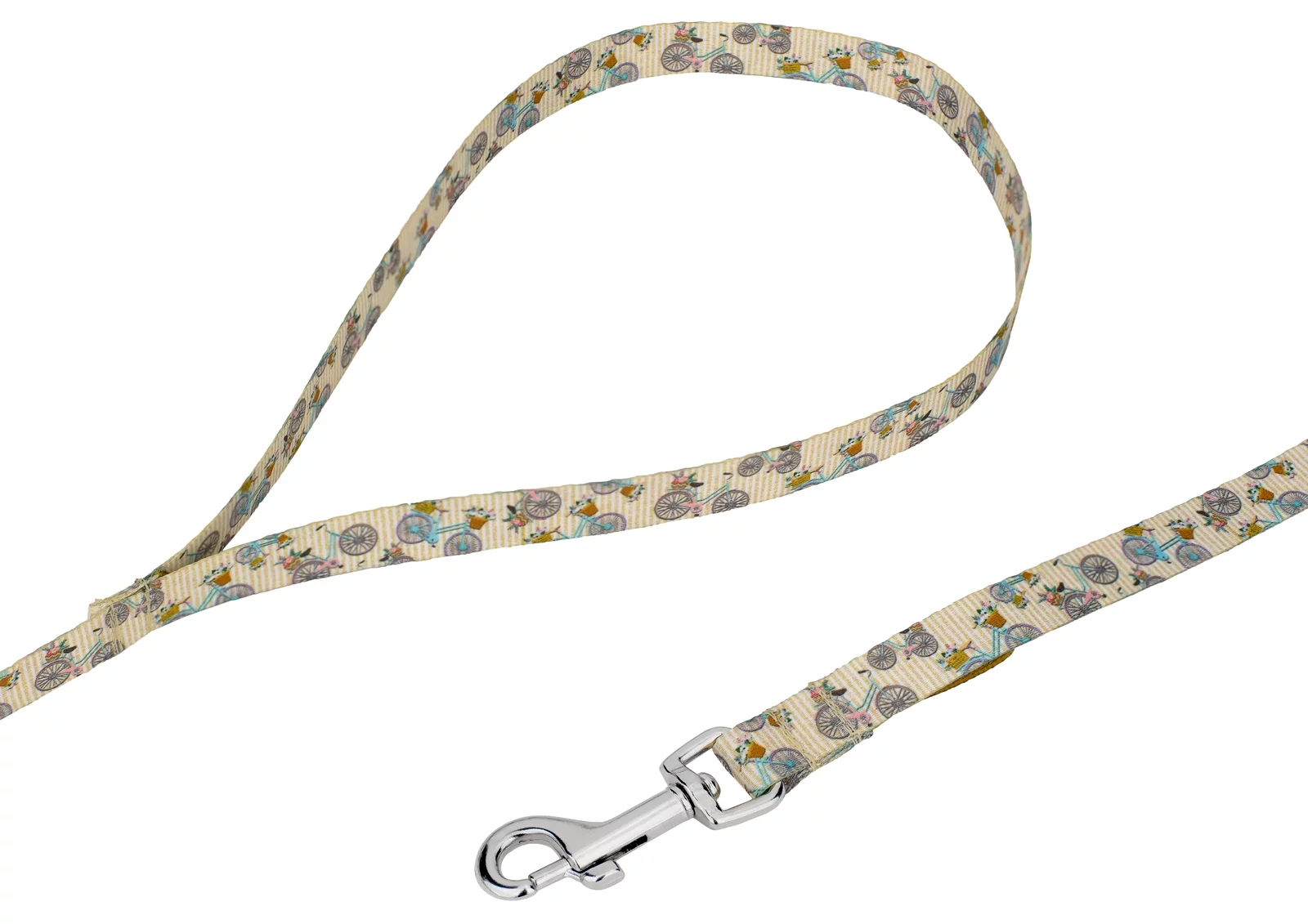 Country Brook Petz® 1/2 inch Vintage Bicycles Dog Leash, 6 Foot