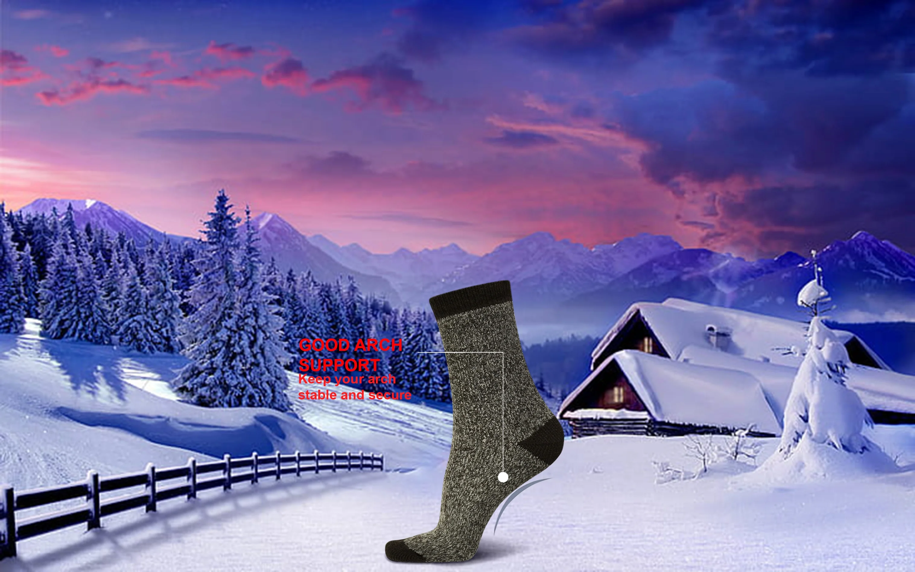 4-Pairs: Women's Cozy Soft Thick Winter Warm Thermal Insulated Heated Crew Socks