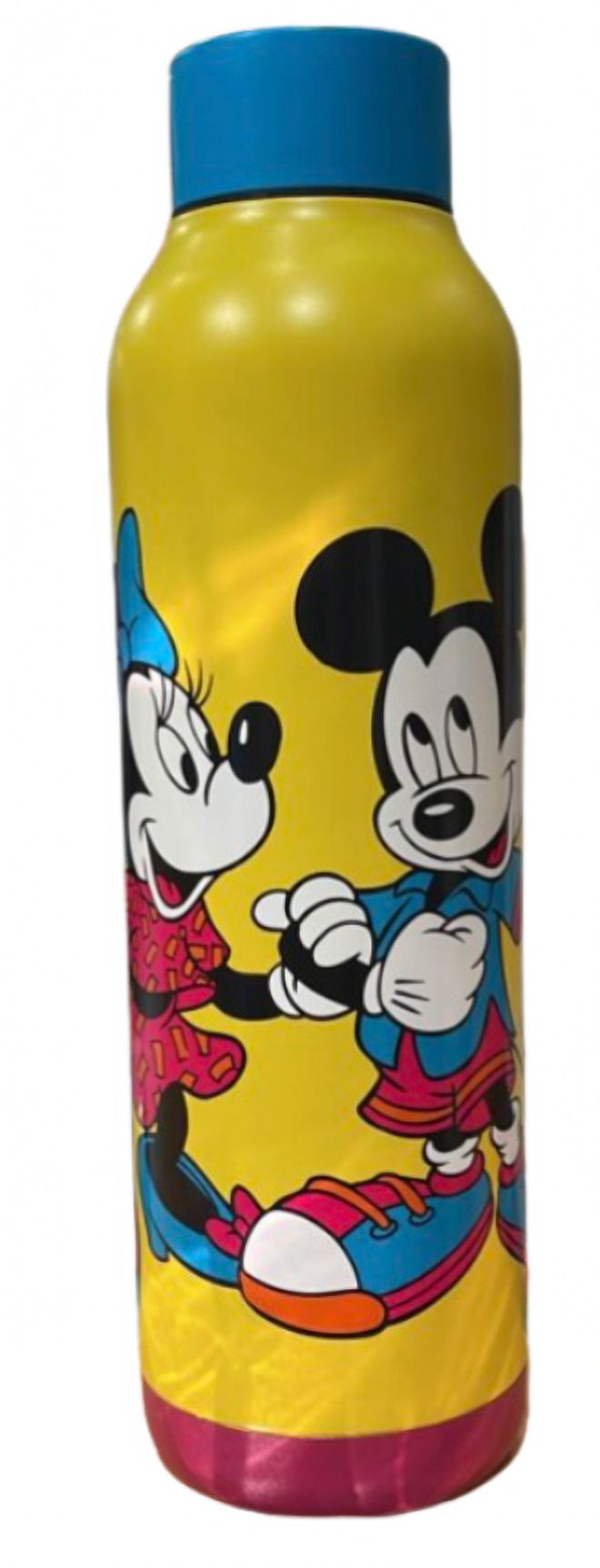 Disney Parks Mickey & Minnie Yellow Water Bottle New With Tag