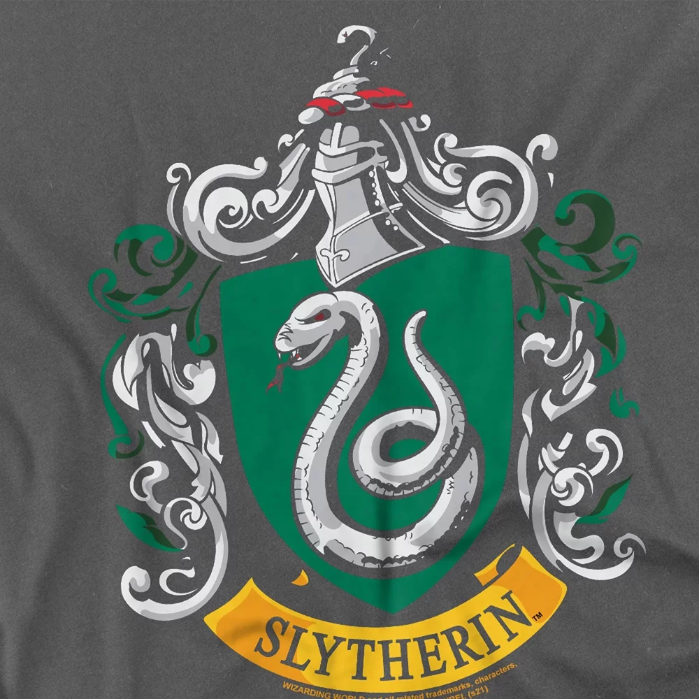 Harry Potter Slytherin Crest Women's Boxy Cropped T Shirt