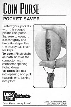 Plastic Squeeze Coin Holder 94120 Black, 10 Pack
