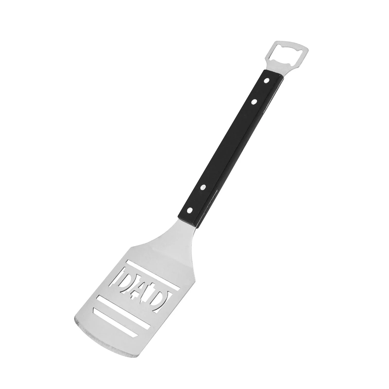 perfk BBQ Spatula Nice Dad Birthday Gift Grilling Accessories for Cooking Bread Salad black