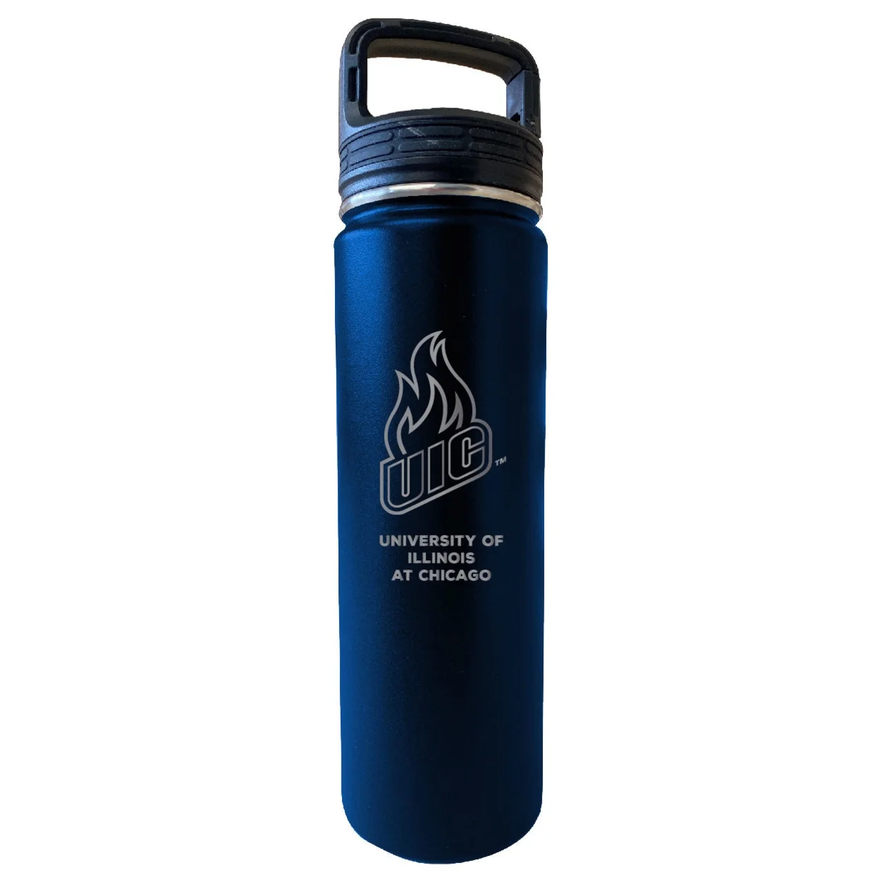 University of Illinois at Chicago 32 Oz Engraved Choose Your Color Insulated Double Wall Stainless Steel Water Bottle