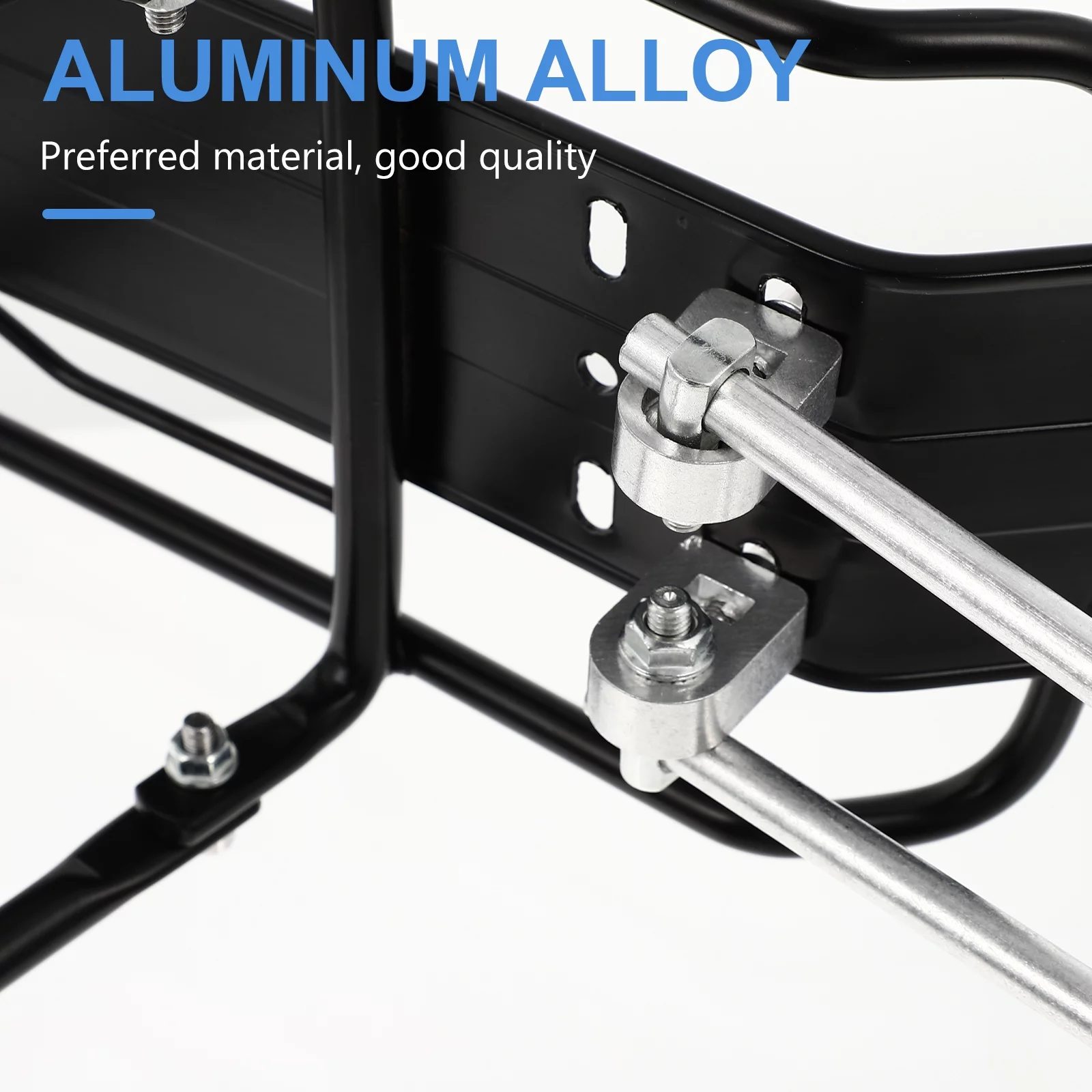 1Pc Practical Cargo Rack Rear Rack Luggage Rack Flexible Carrier (Black)