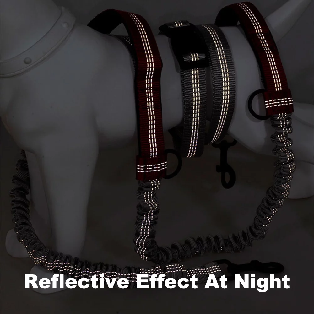 Tomfoto  Leash  Running Reflective Double Retractable Dog Leash Dog Chain Leash  Supplies