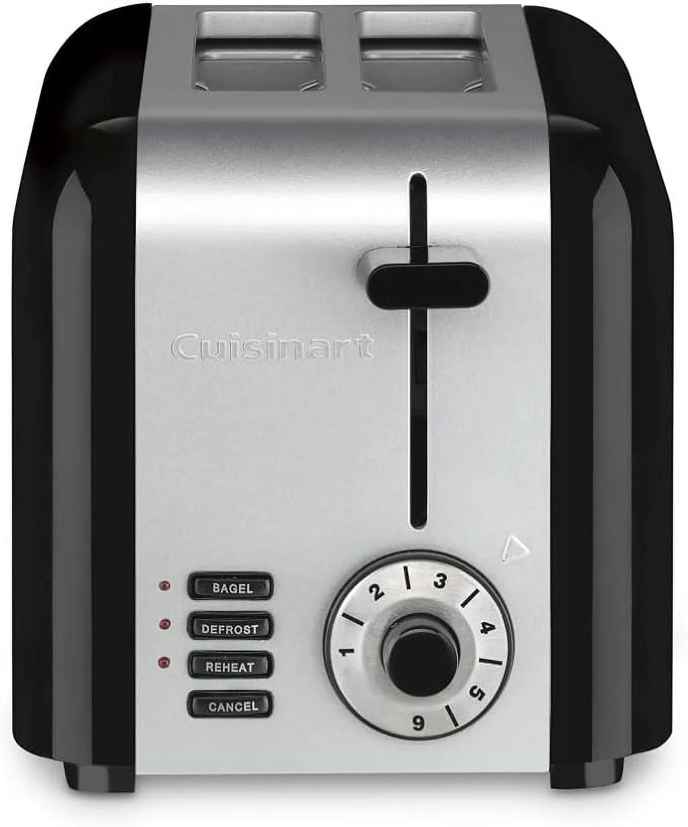 Open Box CUISINART CPT-320 2-Slice Compact Stainless Steel Toaster - BLACK