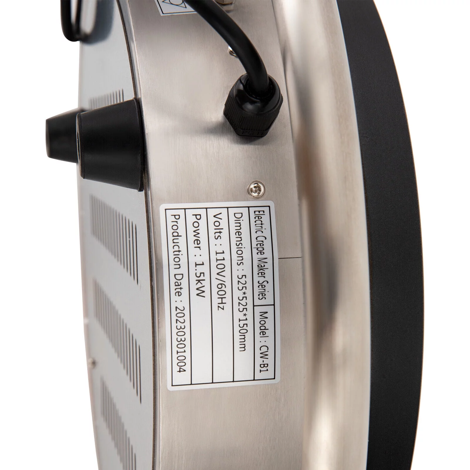 Professional Crepe Maker Machine Electric Frying Pan Griddle Pancakes Non-Stick