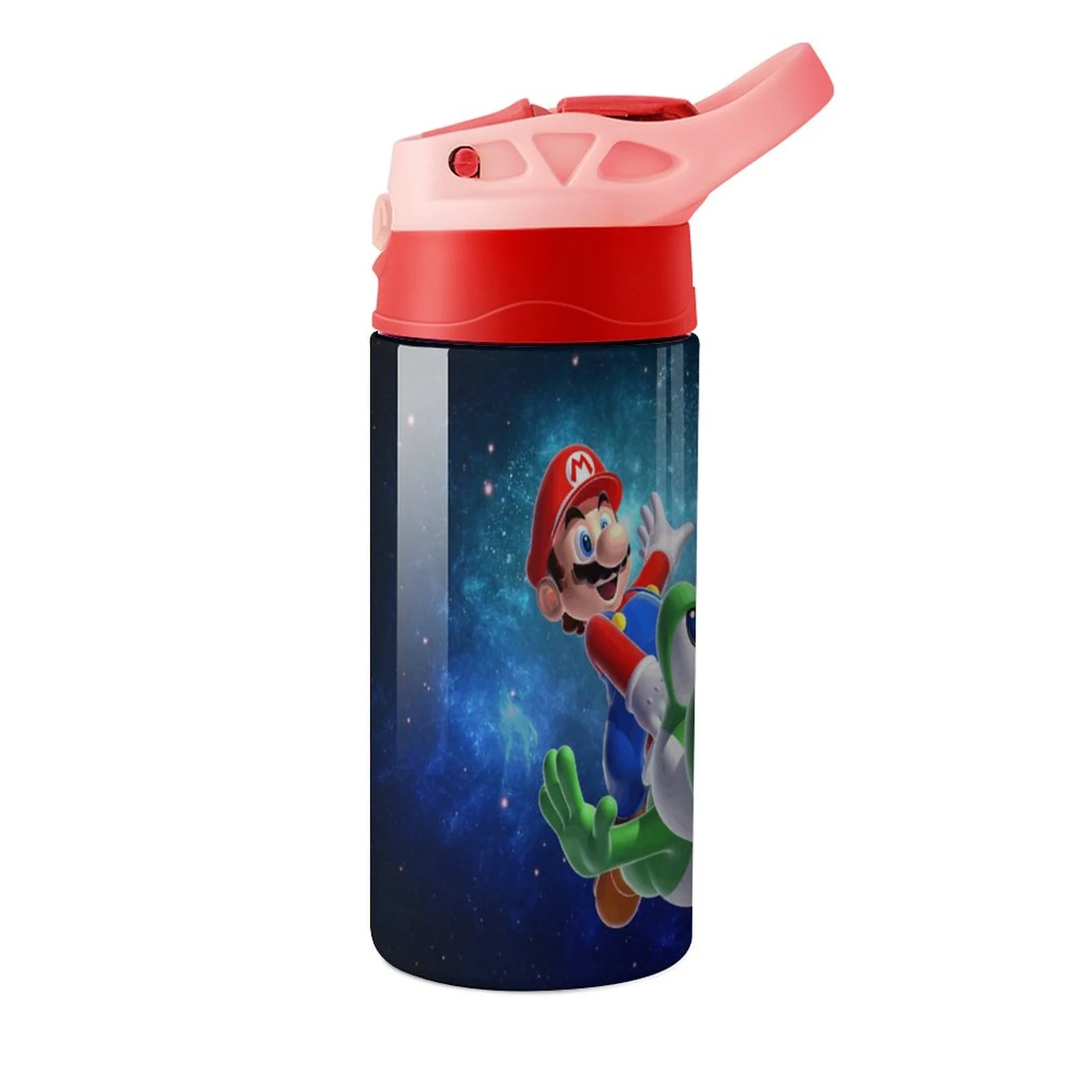 Super Mario Pet Kid's Insulated Water Bottle With Straw Vacuum Stainless Steel Cup Leak-Proof Children Toddler Thermoses