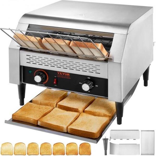 Vevor  450 Slice Hour Belt Commercial Conveyor Toaster with Heavy Duty Stainless Steel Oven