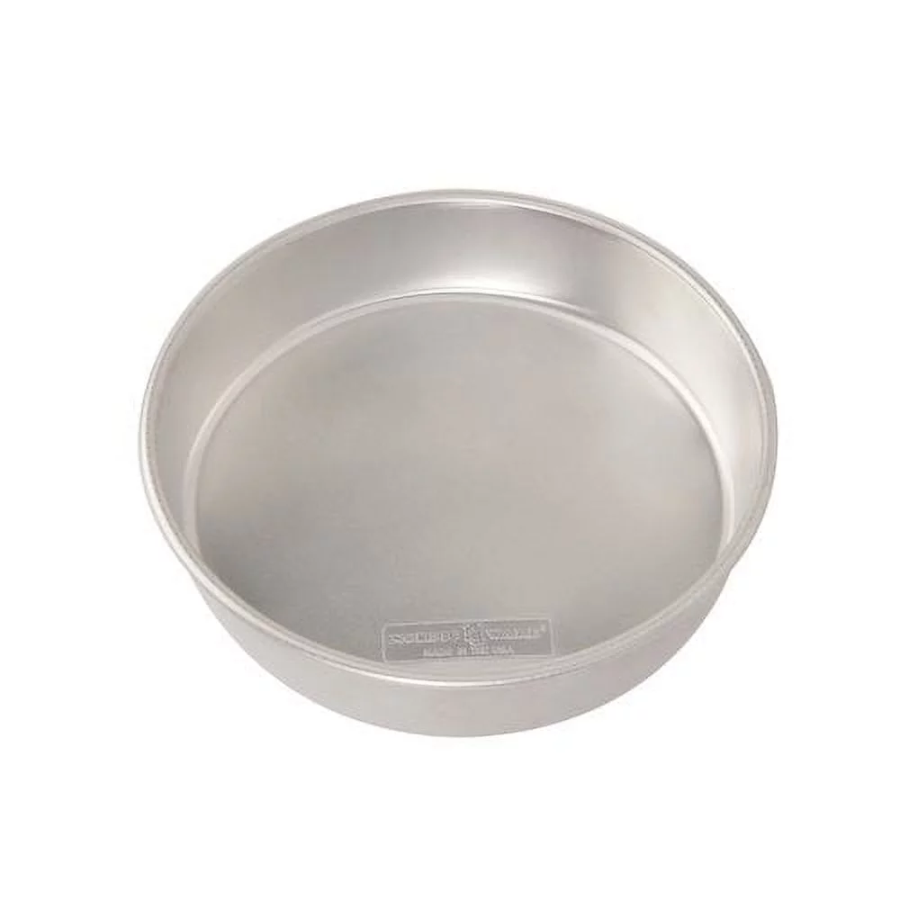 Nordic Ware Naturals Aluminum 10 in Round Layer Cake Pan, Silver, 10.6