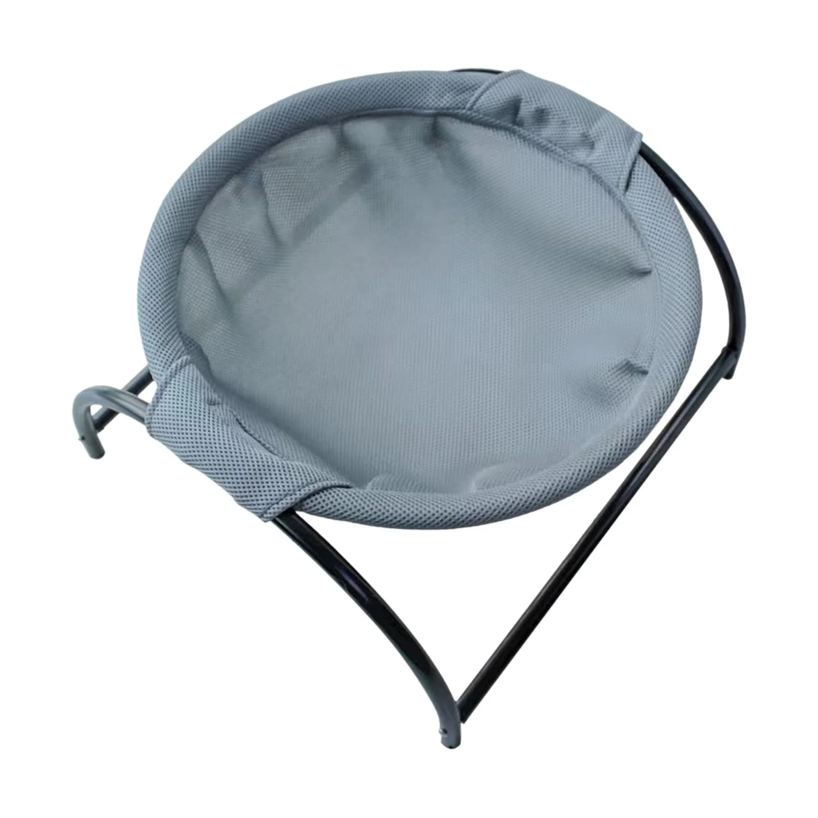 Cat Hammock Pet Cot Dog Sleeping Bed Breathable Easy Assembly Cat Bed Round Rocking Chair Cat Hammock for Dogs Puppy Small Animals Kitten Gray