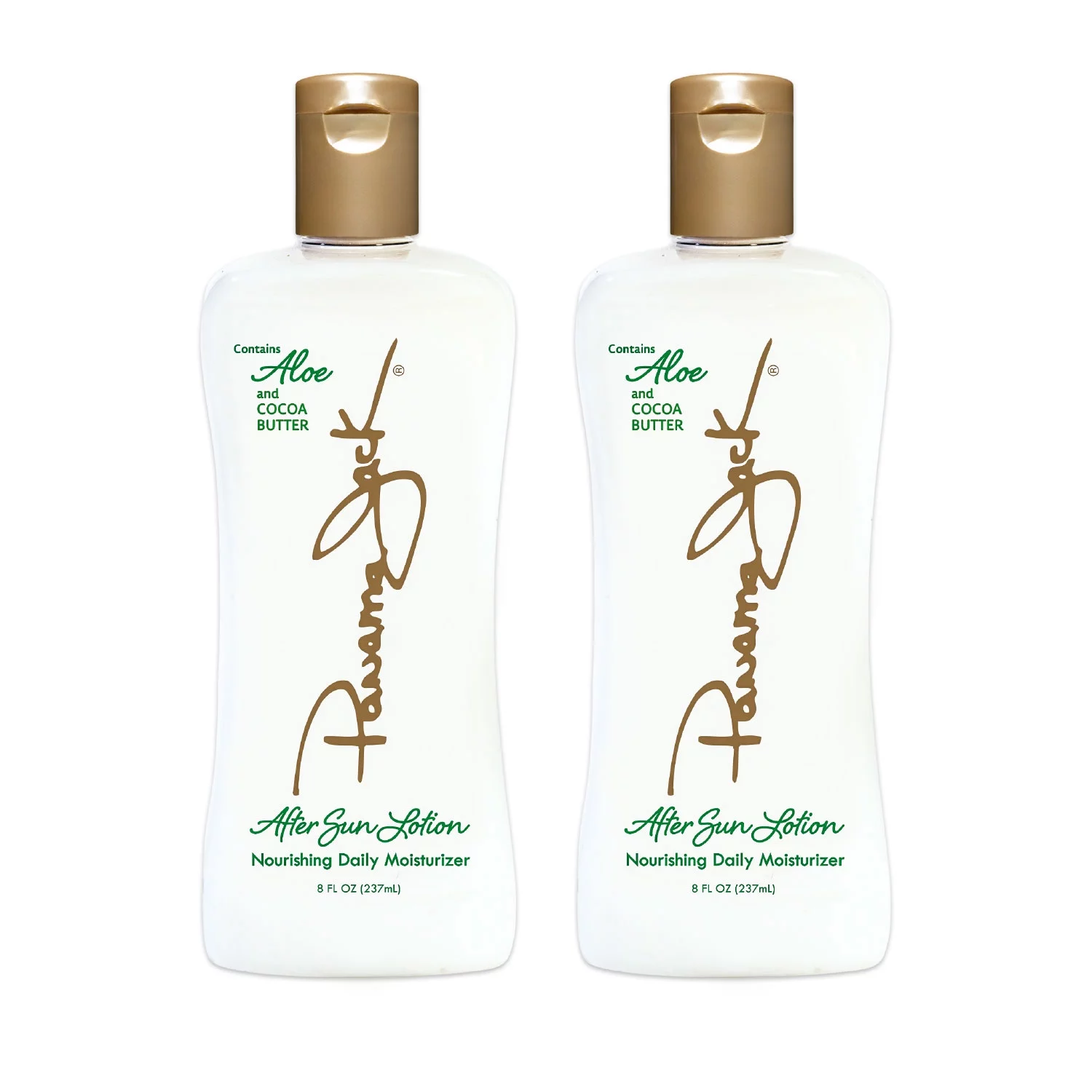 Panama Jack Aloe Moisturizer Lotion - After Sun Daily Skincare, Contains Aloe, Cocoa Butter, Olive & Hemp Seed Oils with Vitamin E, 8 FL OZ (Pack of 2)