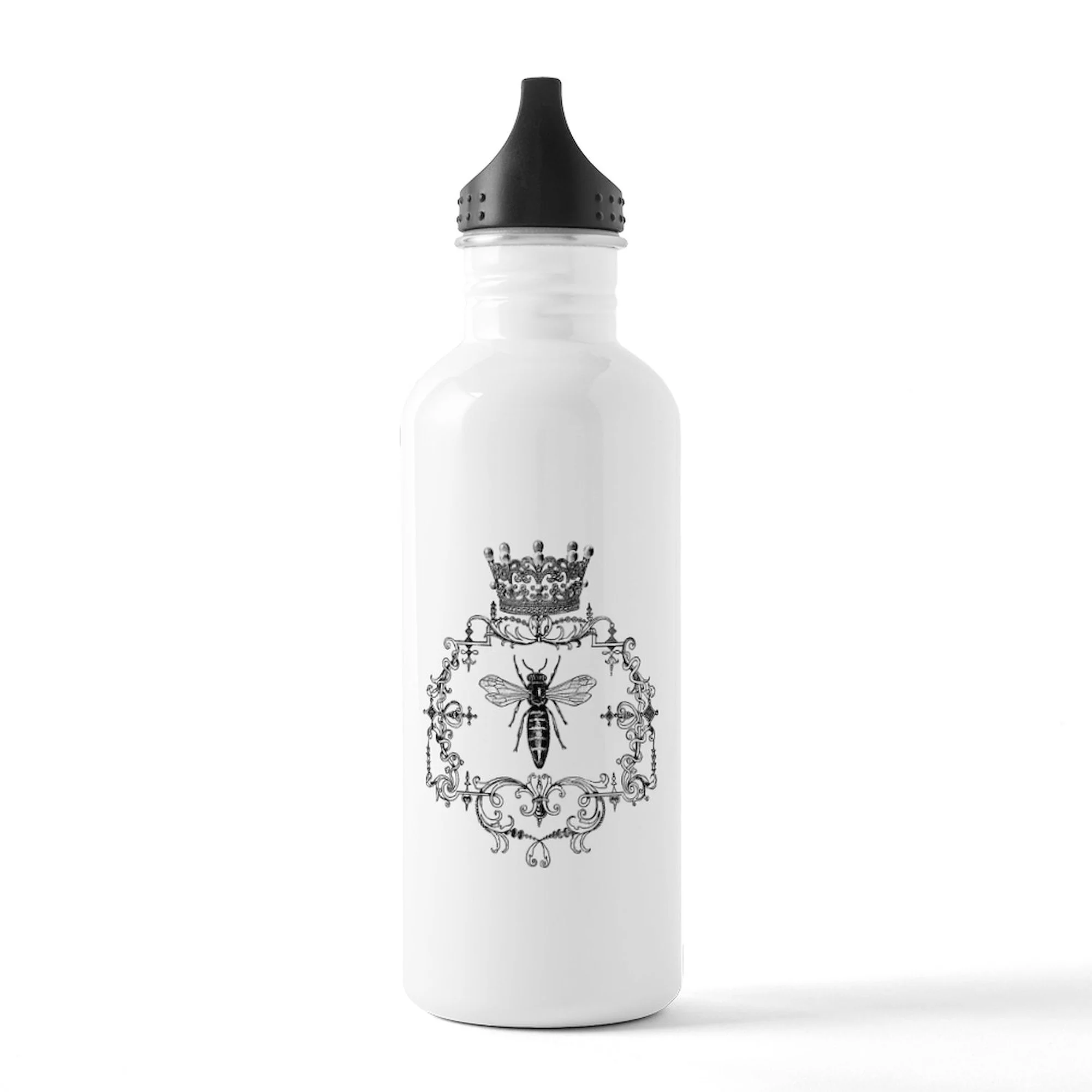 CafePress - Vintage Queen Bee Stainless Water Bottle 1 - Stainless Steel Water Bottle, Sports Bottle, 1.0L