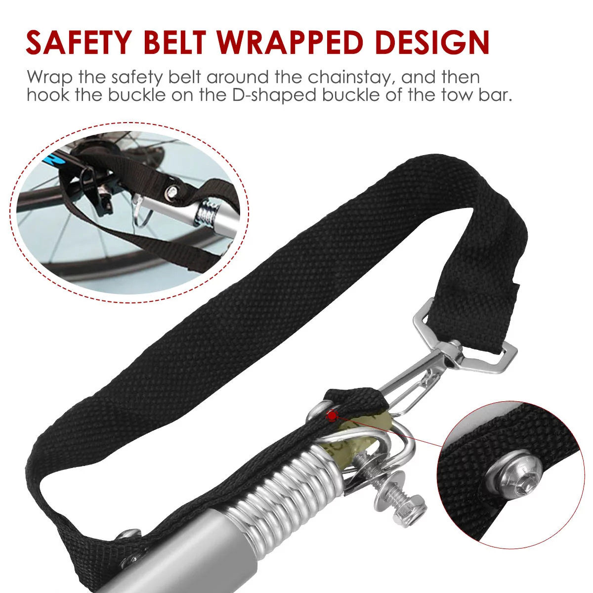 Universal Bike Trailer Hitch Coupler Quick Release Steel Linker Trailer Hitch Adapter Attachment