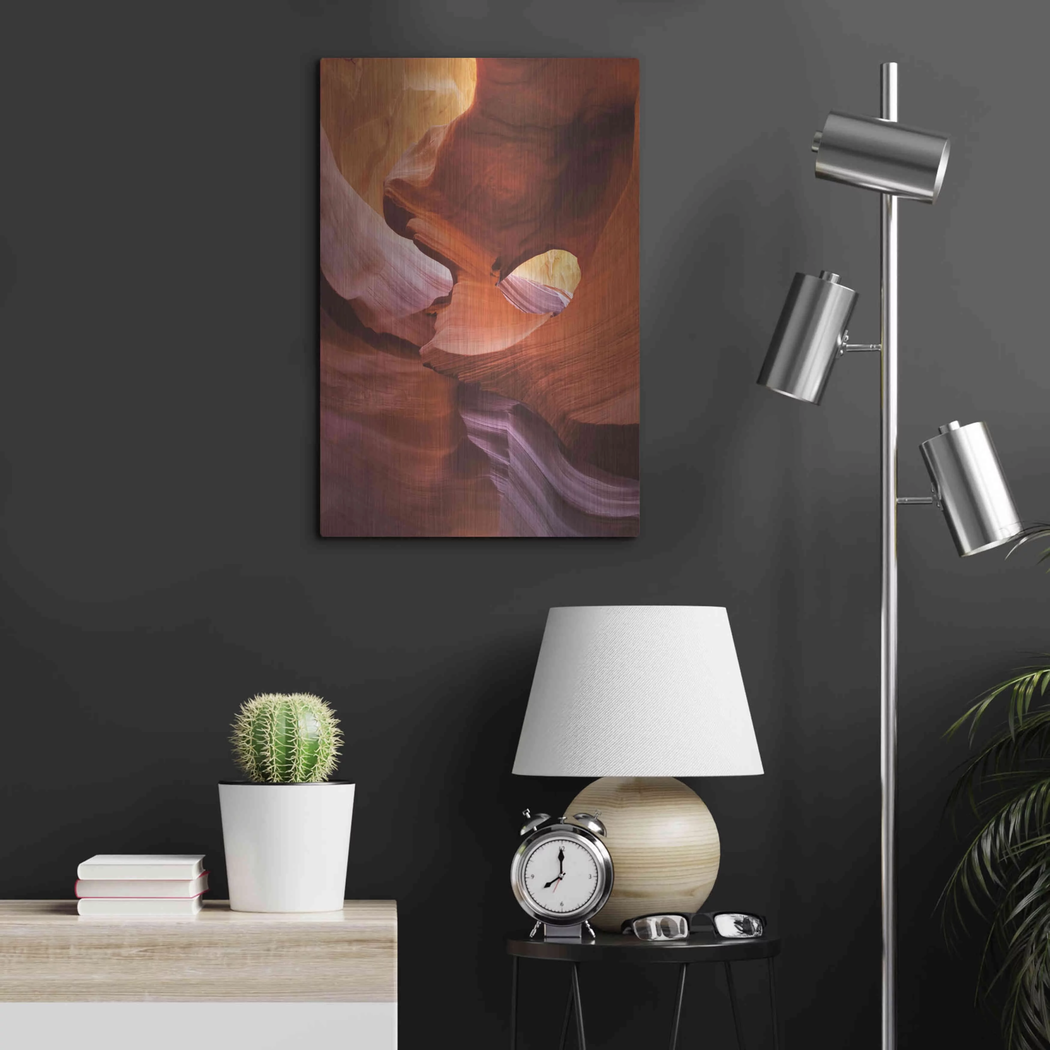 Luxe Metal Art 'Lower Antelope Canyon IV' by Alan Majchrowicz,Metal Wall Art, 16