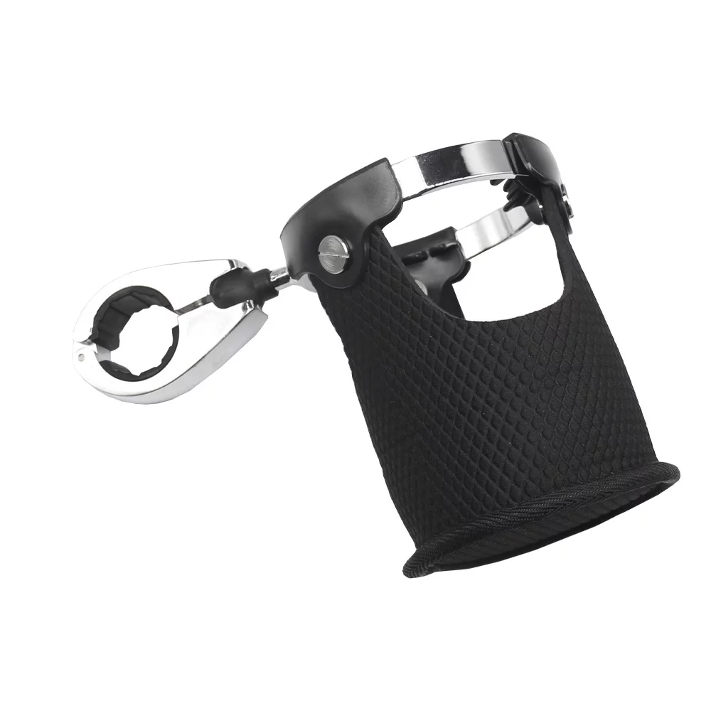 Htovila Motorcycle Cup Holder Beverage Drink Can Handlebar Mount 360° Rotation Universal Bottle Holder for Motorcycle ATV UTV Kayak Marine Boat 78in to 1 14in Handlebar