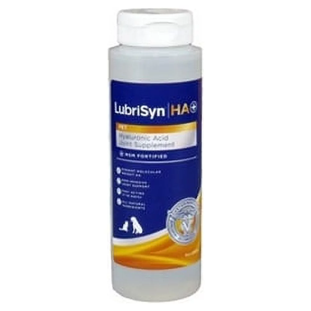 Lubrisyn Hyaluronic Acid MSM Joints Supplement, 8oz: Natural Pure HA Liquid Dog and Cat Joint & Cartilage Support, Relief and Lubrication for Pets Including Dogs, Cats and Horses, Vegan Formula