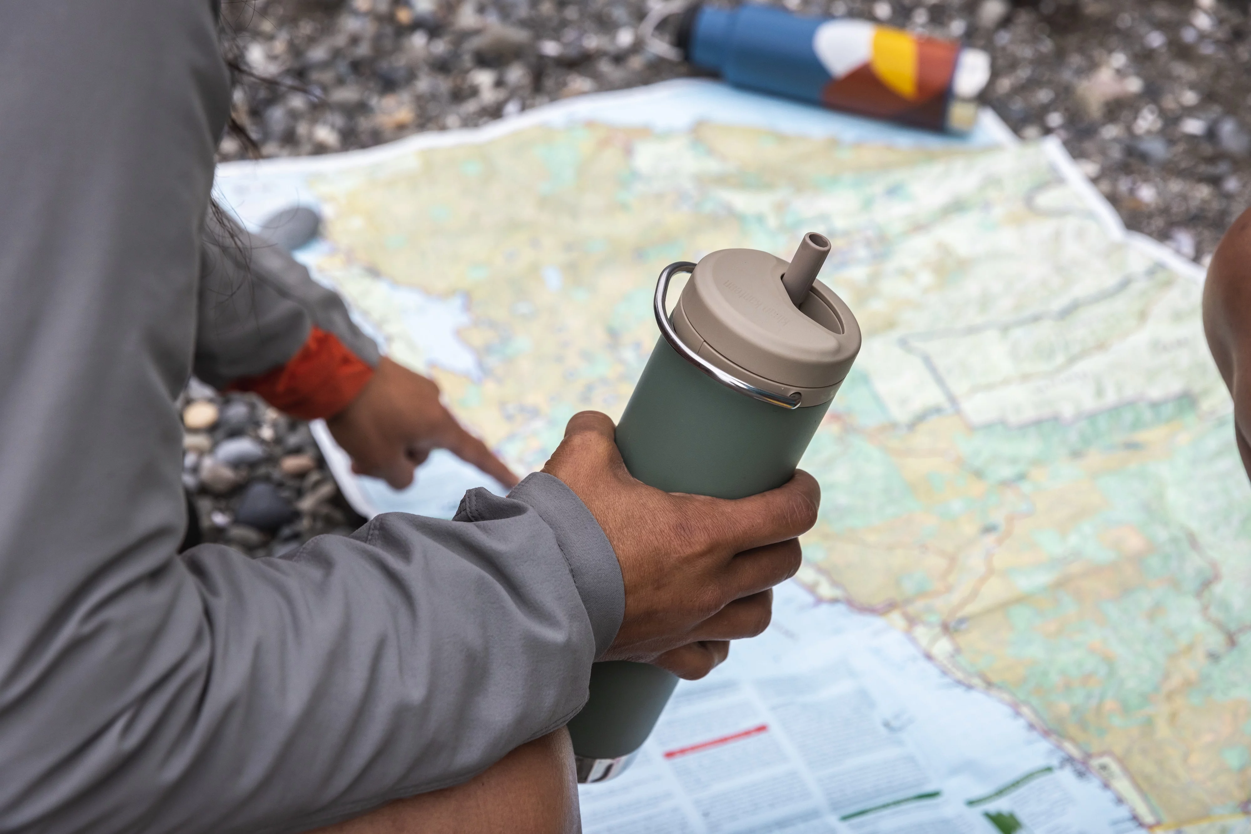 Klean Kanteen 20 fl oz Insulated Water Bottle Twist Cap Sea Spray