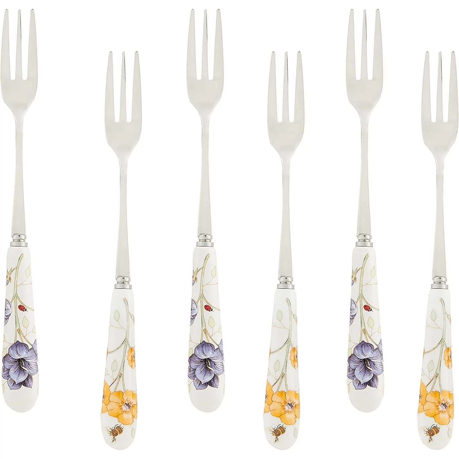 Lenox Butterfly Meadow Flatware Cocktail Fork, Set Of 6