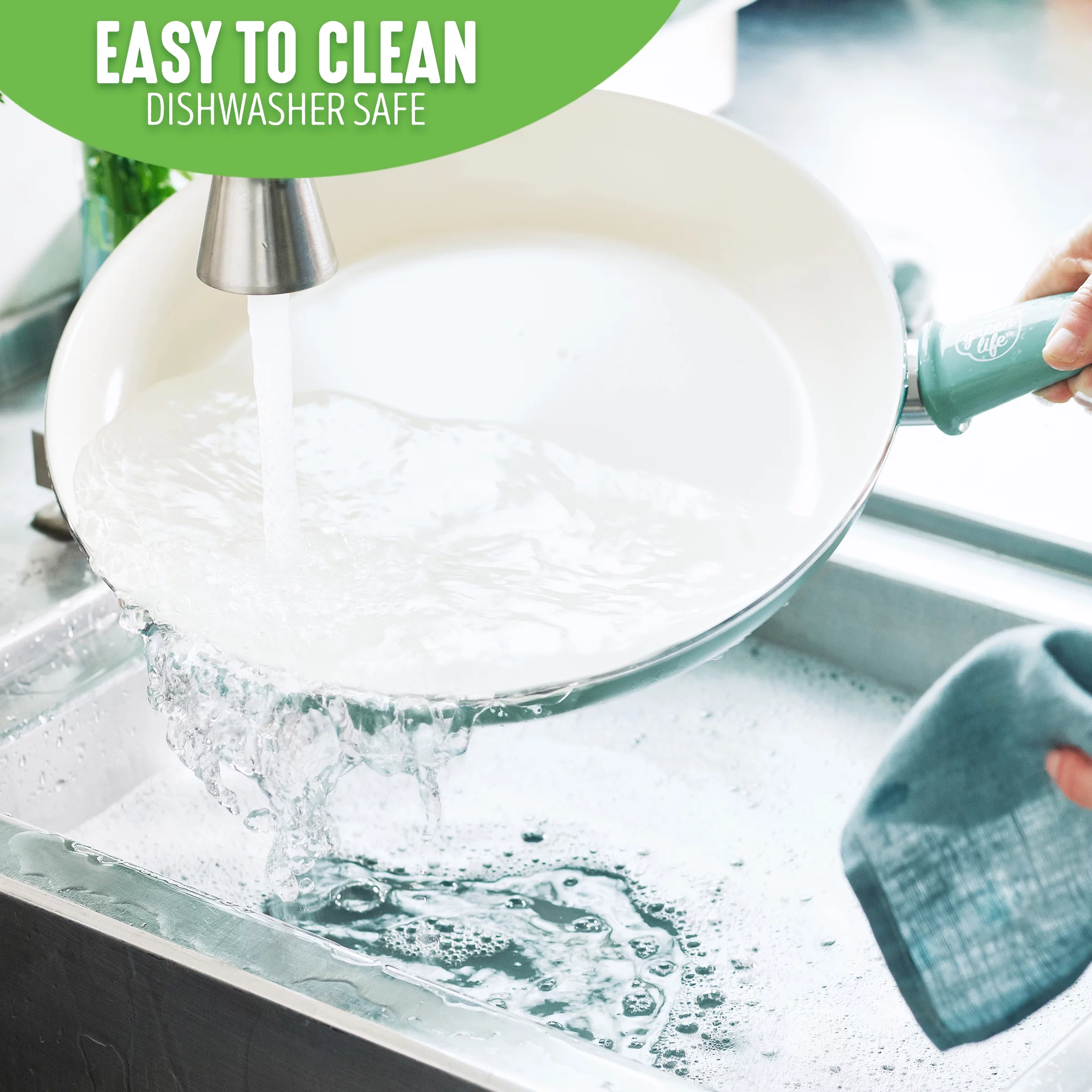 GreenLife Soft Grip Healthy Ceramic Nonstick, Frying Pan, Skillet, 12