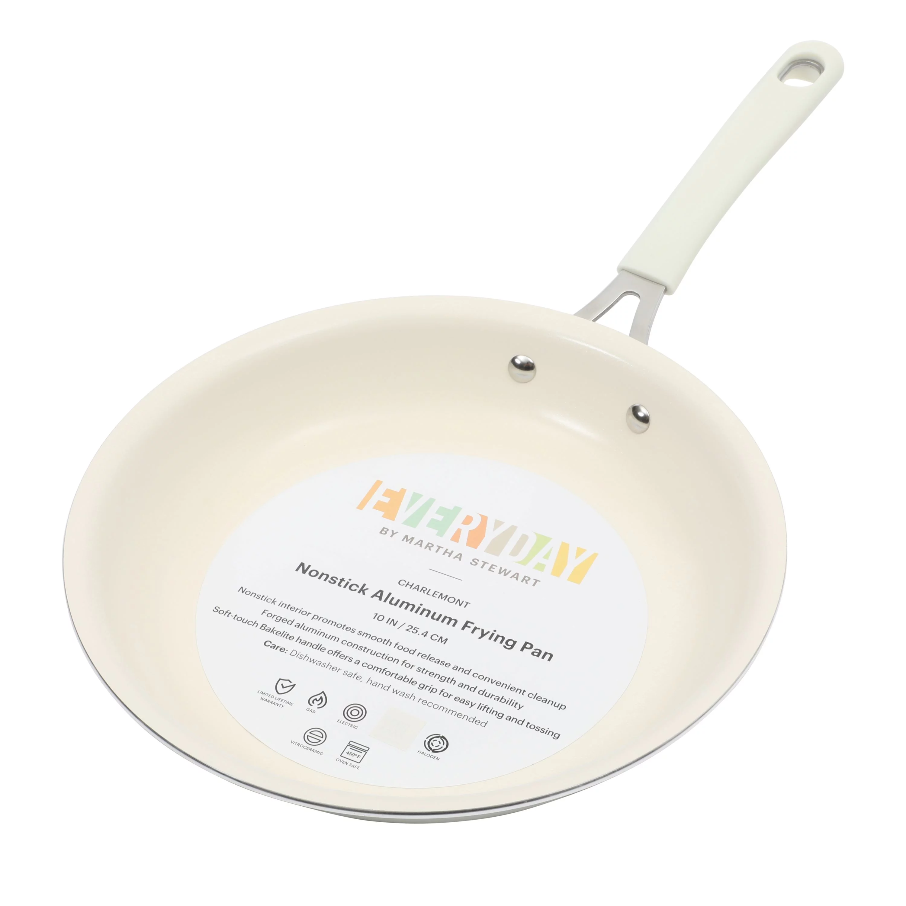Martha Stewart Everyday Charlemont 10-inch Linen Aluminum Fry Pan