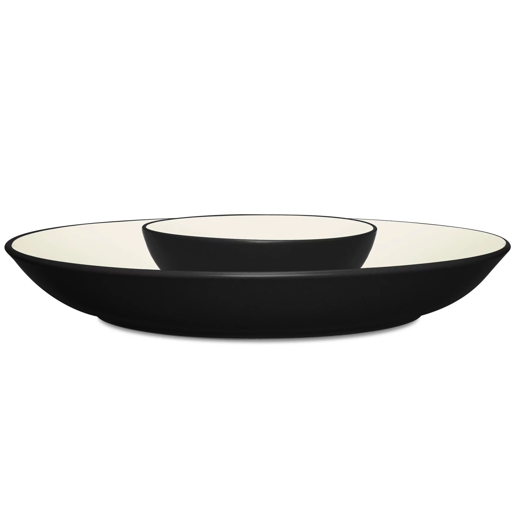 Noritake Colorwave Graphite Chip and Dip Serving Bowl