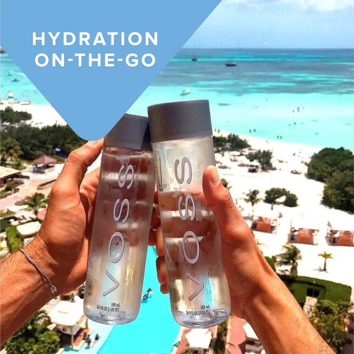 Voss Still Premium Naturally Pure Water Pet Plastic Bottles for On-The-Go Hydration, 16.91 Fl Oz, Pack of 12