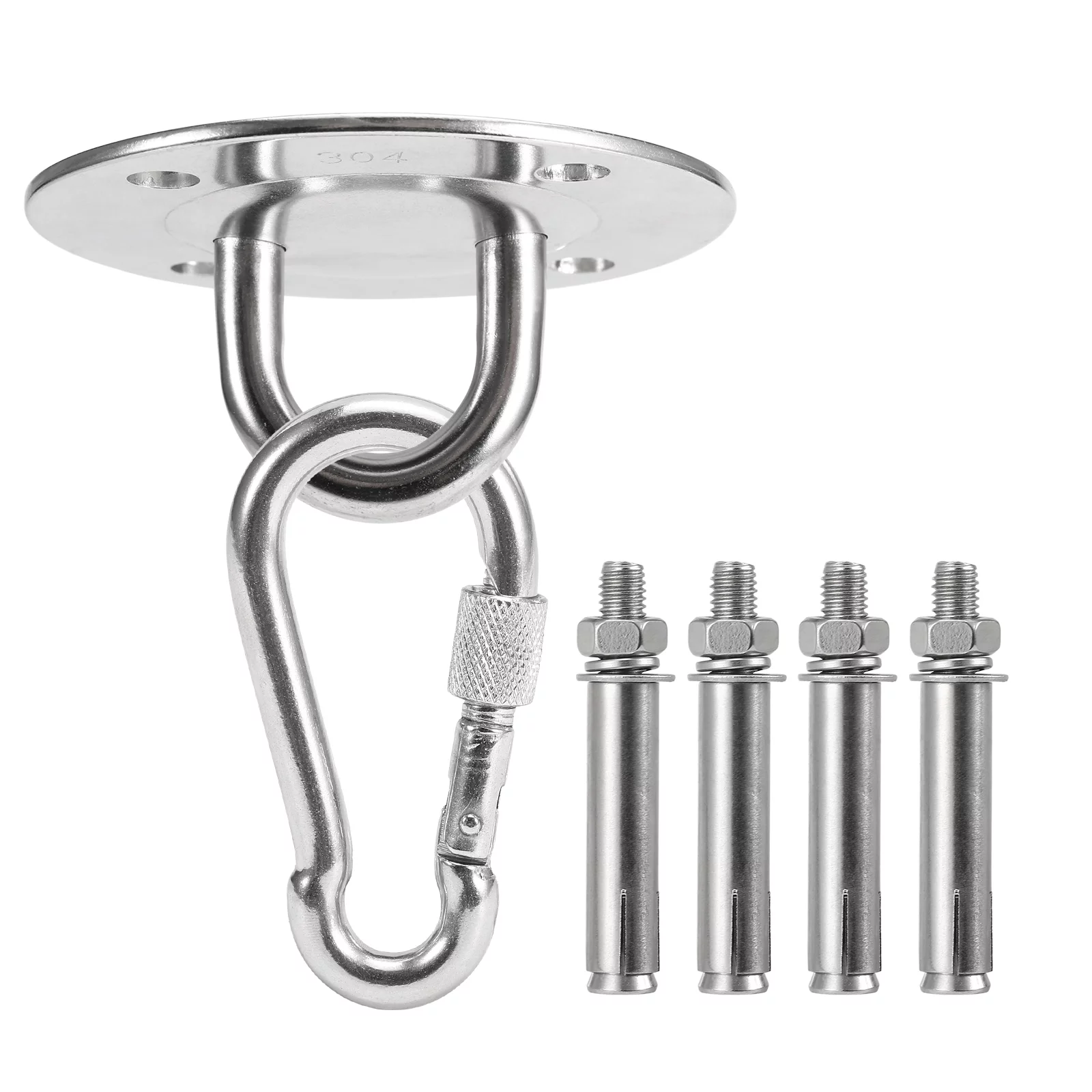 Walmeck Fixed buckle,Wall Mount ChairTo 1102 Mount Chair Hammocks Clips Set Wall PunchWall Mounted Carabiner To 1102 Lb Mounted Carabiner Clips Chair Hammocks Punch Set Wall Mount Tubbek