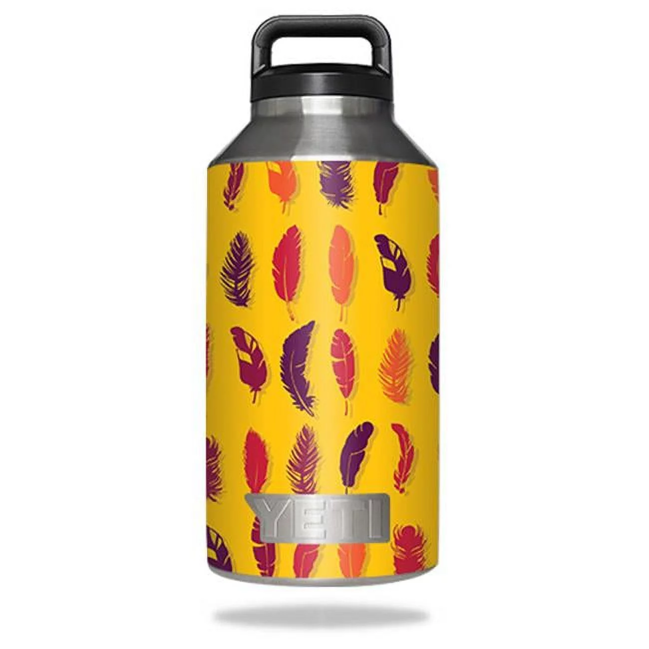 MightySkins YERABOT64-Feathers Skin for Yeti Rambler Bottle 64 oz - Feathers