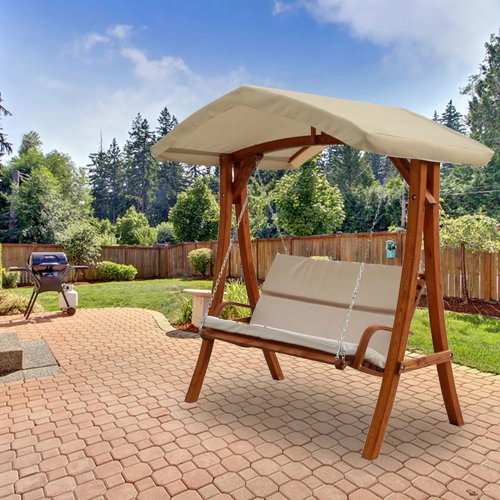Garden Winds Replacement Canopy Top for Wooden Point Swing - Riplock 350