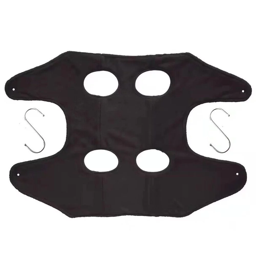 Pet Grooming Hammock Restraint Towel Bag Microfiber Cat Dog Small Size Hammock Black Color