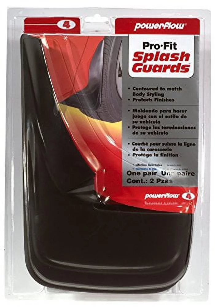 Powerflow 6404 Pro-Fit Splash Guards-Trucks & Vans. 1 pair Fits select: 2001-2020 TOYOTA RAV4, 2022 JEEP COMPASS