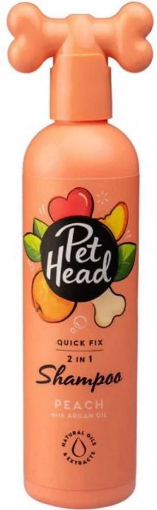 Pet Head Quick Fix 2 in 1 Shampoo for Dogs Peach with Argan Oil [Dog, Shampoos Regular] 16 oz