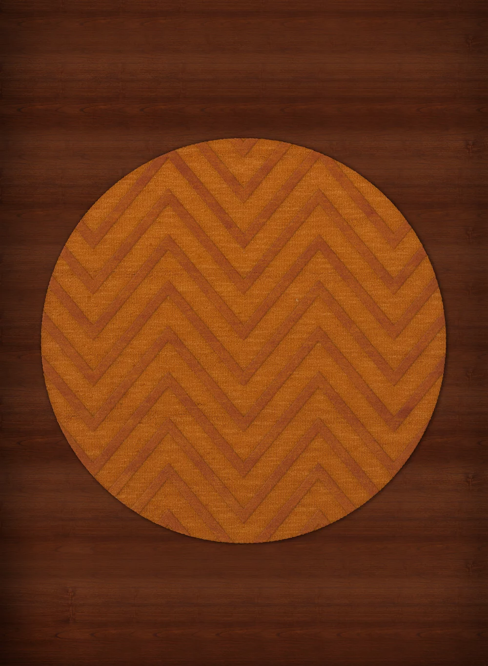 Dalyn Dover Area Rug DV4 Dv4 Orange Lines Stripes 4' x 4' Round