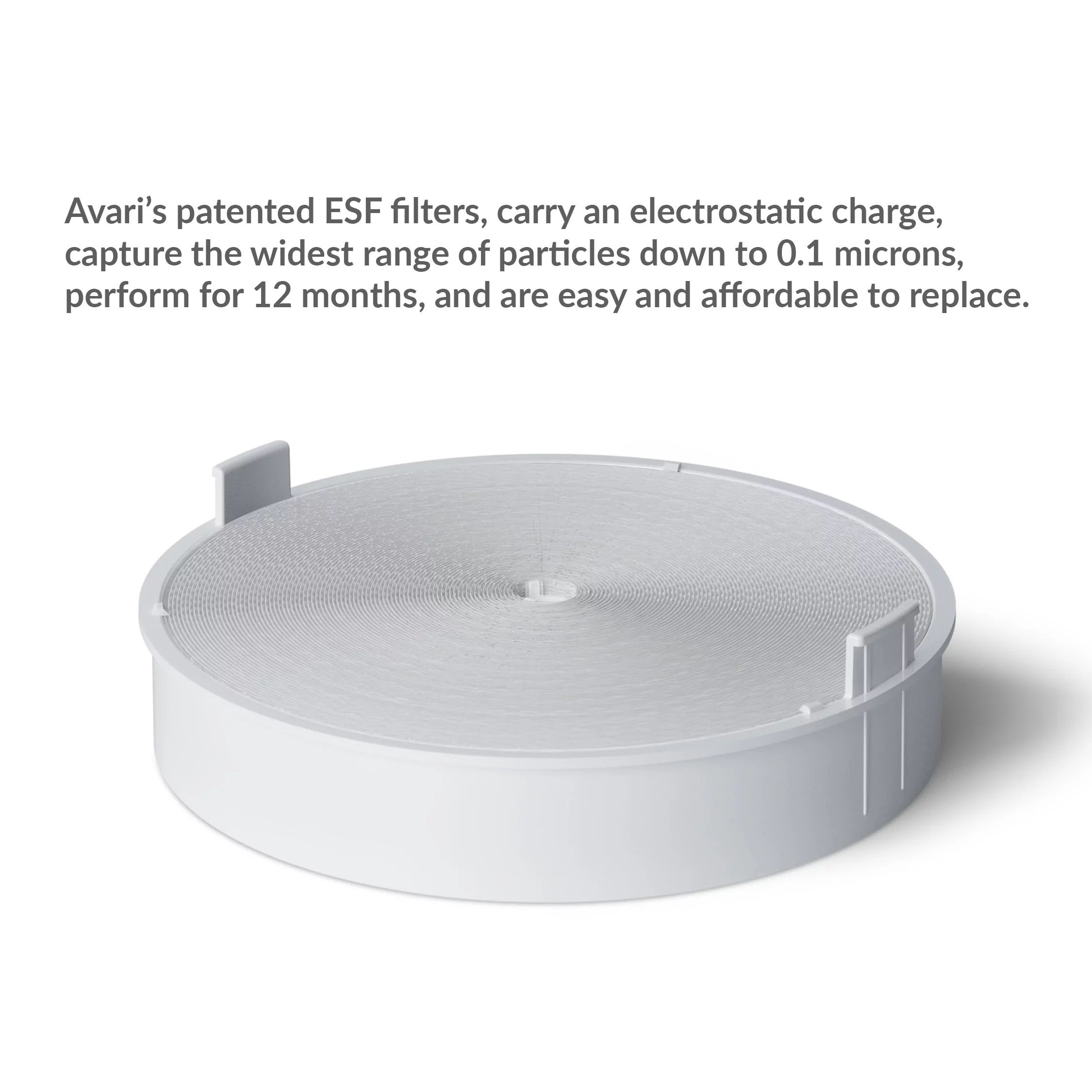 AVARI 500 Orange-ESF Patented Electrostatic Air Purifier for Allergies, Smoke, Pollen, Pet Dander, Ultra-fine Dust, Dust Mites, VOCs, Viruses, and Bacteria.