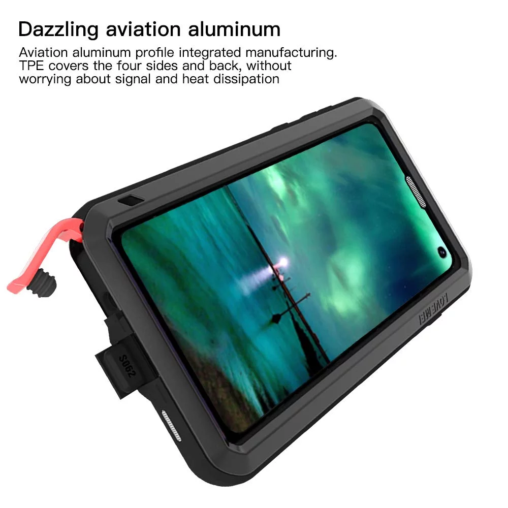 Gorilla Aluminum Metal Samsung Galaxy S10 Case (White) Heavy Duty Military Grade Shockproof and Scratch Resistant Protection, Rugged Outdoor Travel