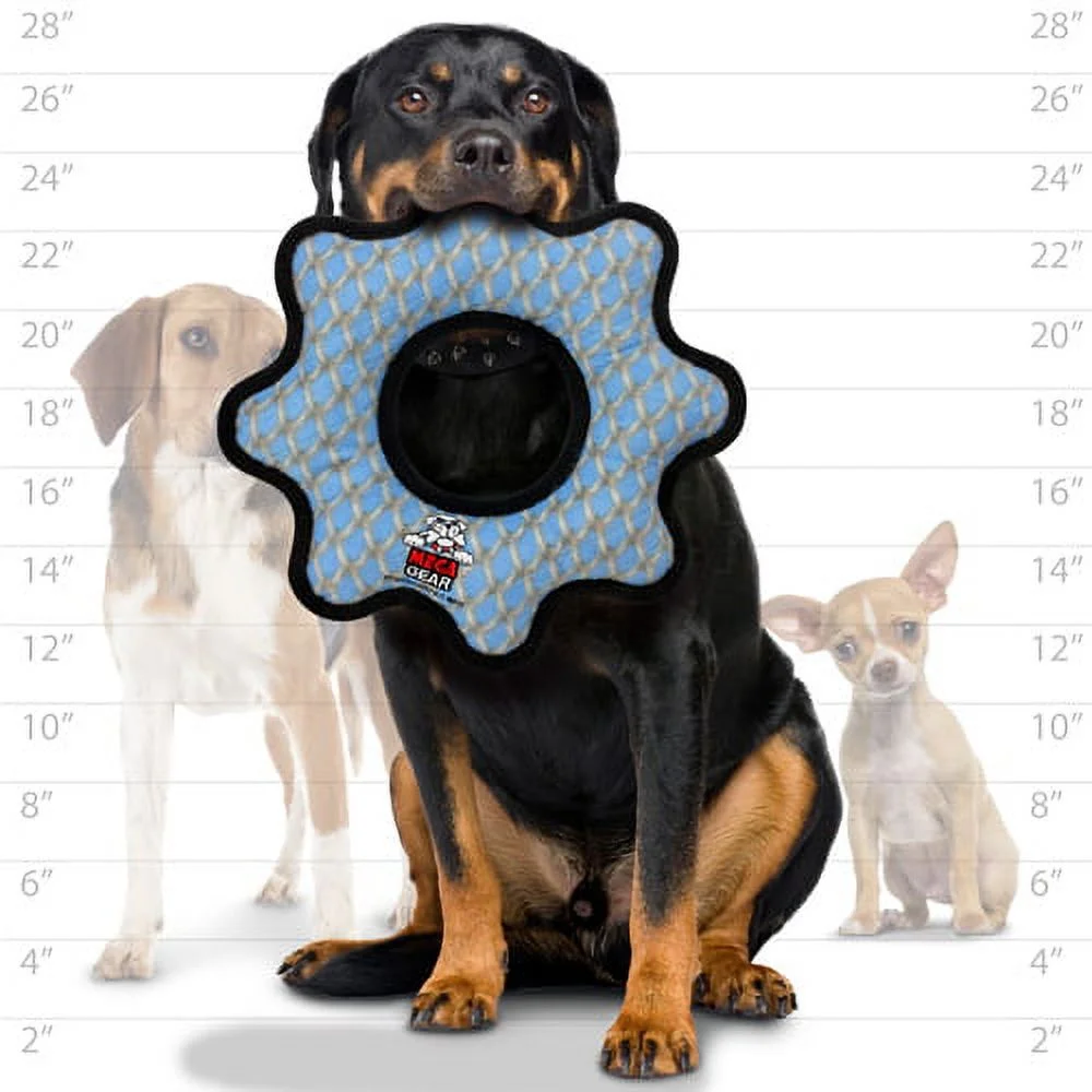 Tuffy Mega Gear Ring Chain Link, Durable Dog Toy
