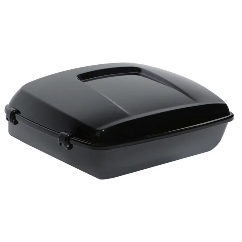 Teledu Black Chopped Trunk Mount Rack For 2014-2022 Harley-Davidson Tour Pak Pack Road