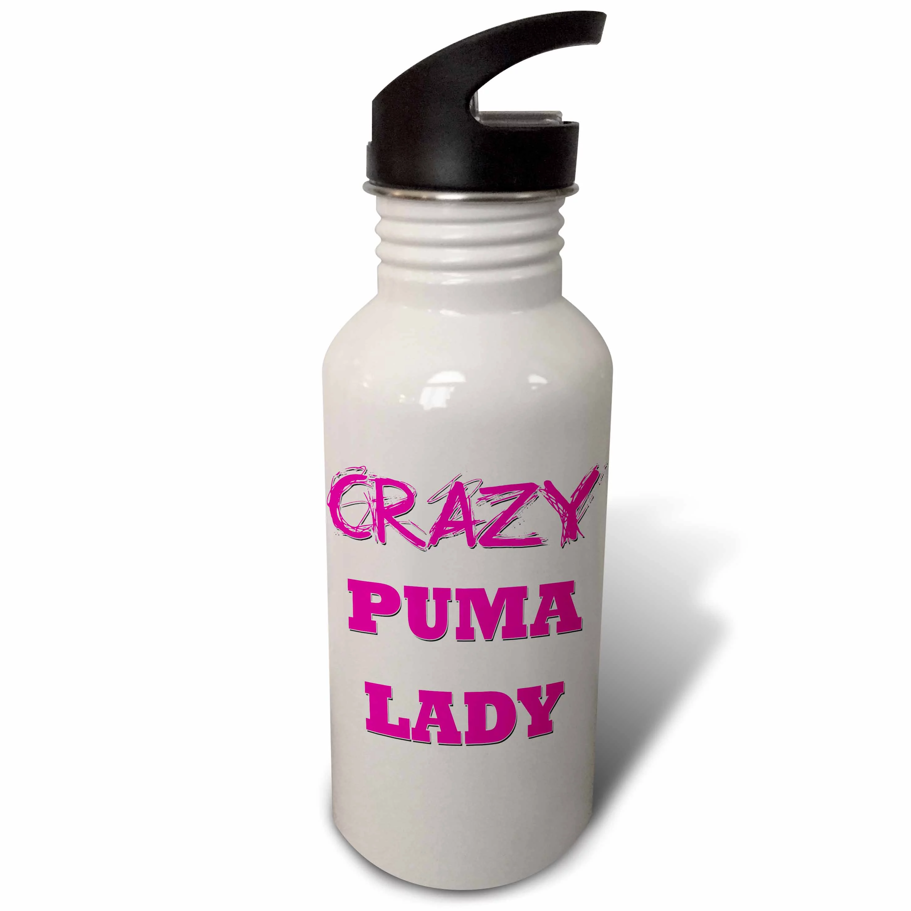 Crazy Puma Lady 21 oz Sports Water Bottle wb-175246-1