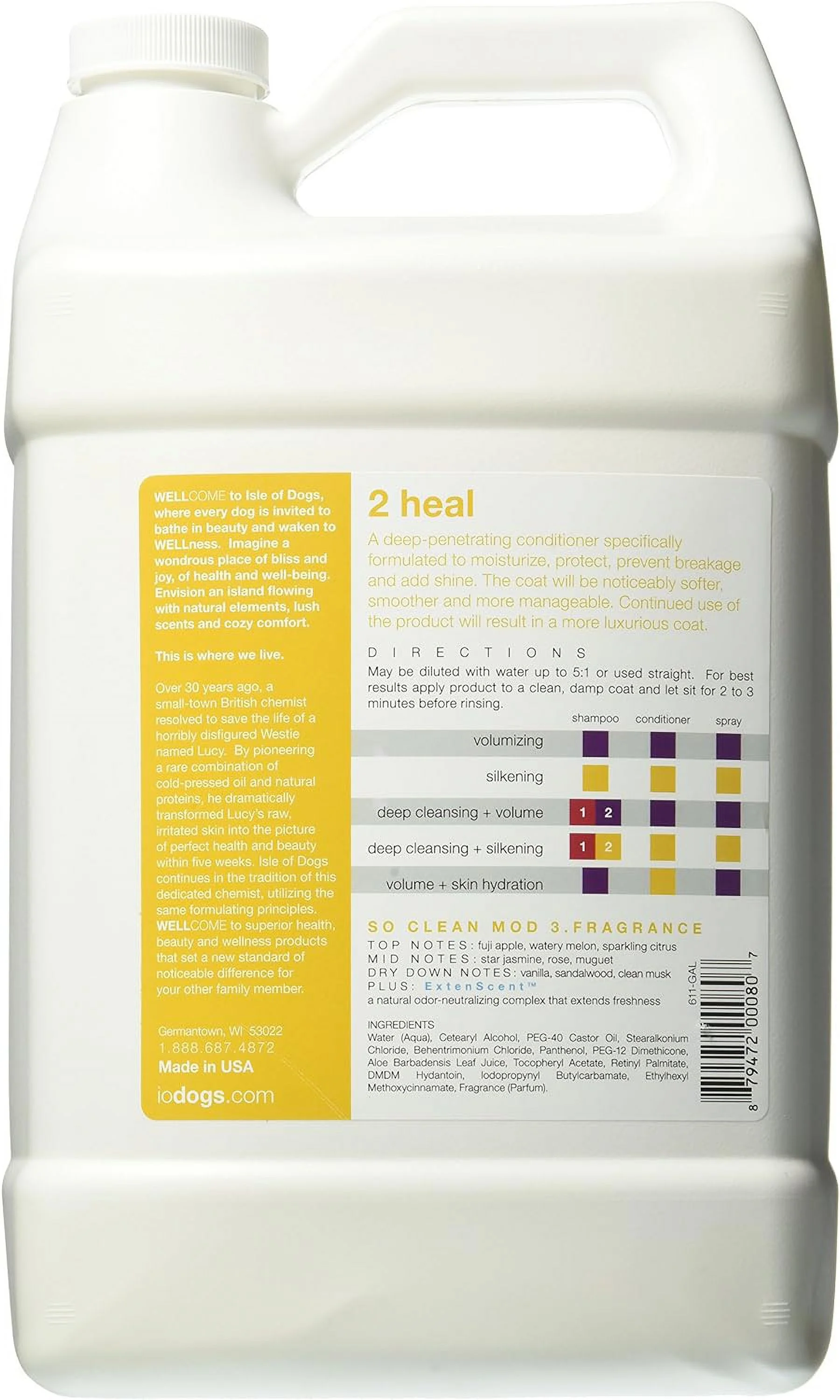 Salon Elements Grooming Dog Conditioner, 2-Heal