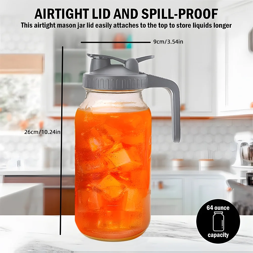 moobody Glass Cold Water Bottle - Leak Proof 2L Pitcher with Lid and Filter for Iced Drinks - Stay Hydrated with the Perfect Beverage Pitcher