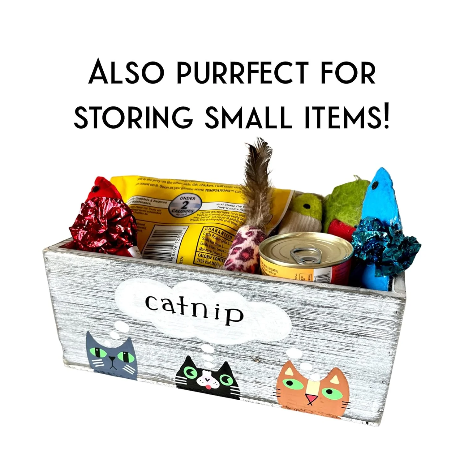 Catnip Planter, Cat Nip Decorative Box For Plants, Cat Toys, Treats, Cute Gift For Cat Lovers