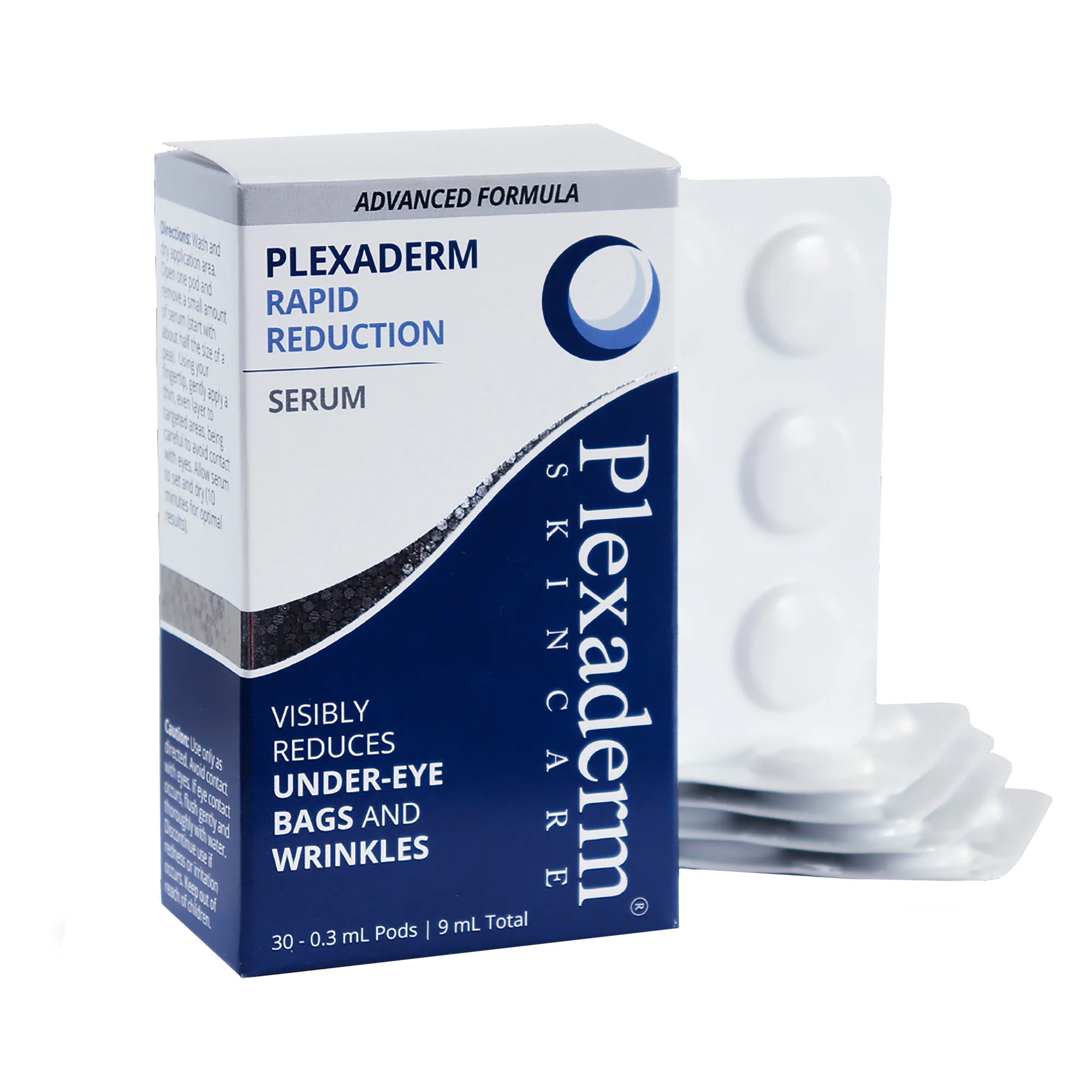 Plexaderm Rapid Reduction Serum - New Single Use Pods - Age-Defying Eye Treatment - Reduce the Look of Under-Eye Bags & Wrinkles, Diminish the Appearance of Dark Circles, Fine Lines &a