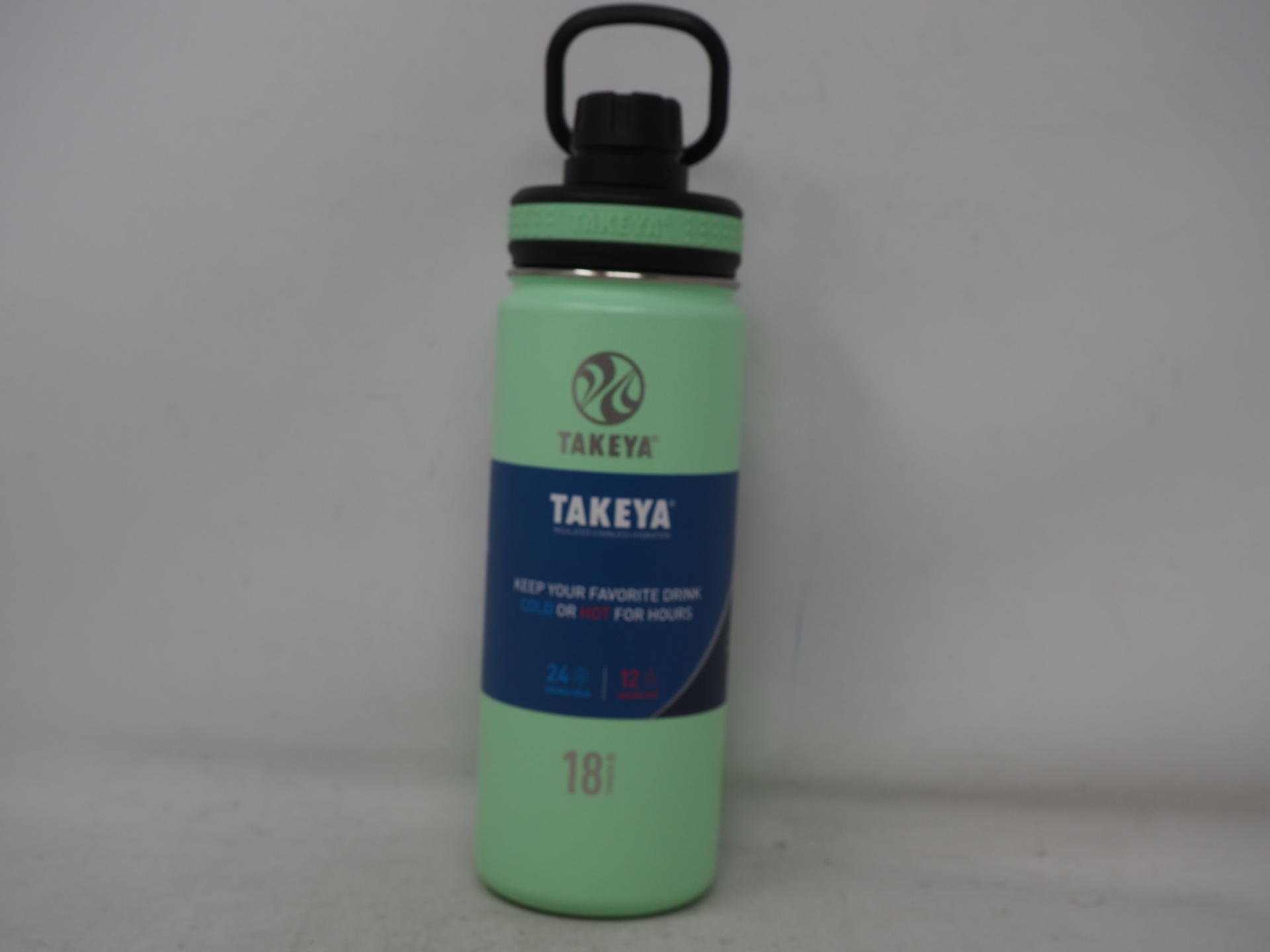 Takeya 18 Oz. Stainless Tumbler, In Mint, W/ Handle, Sip Lid, Bn, Free Shipping